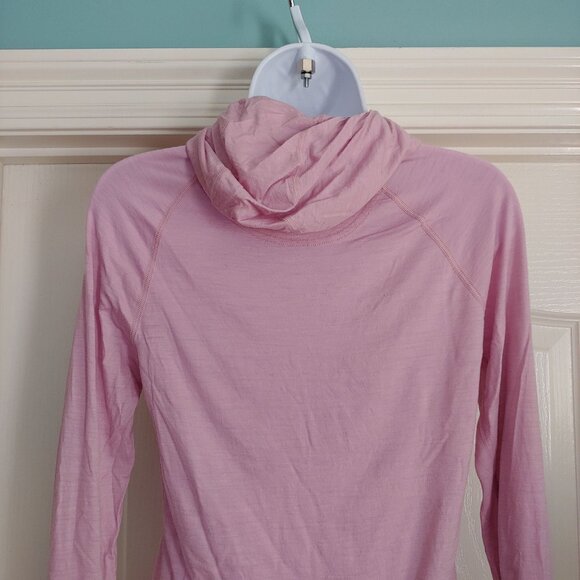 LL Bean Layer Lightweight Snorkel Hoodie Merino Wool Running Jogging Activewear - Picture 8 of 10